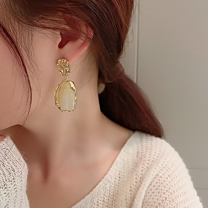 Vintage Simple Stylish Resin Geometric Earrings