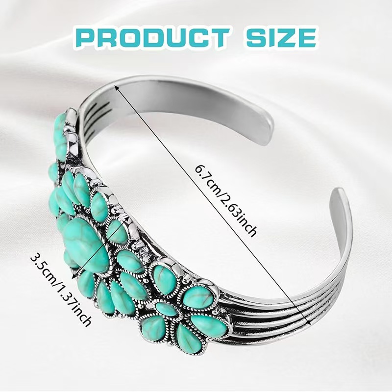 Turquoise Stackable Bohemia Cuff Bracelet 