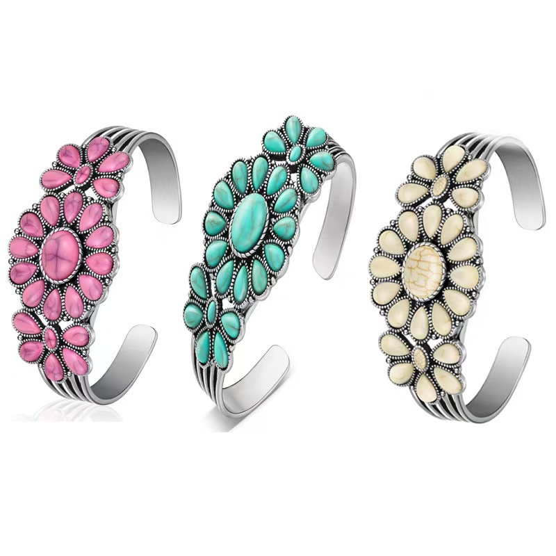 Turquoise Stackable Bohemia Cuff Bracelet 