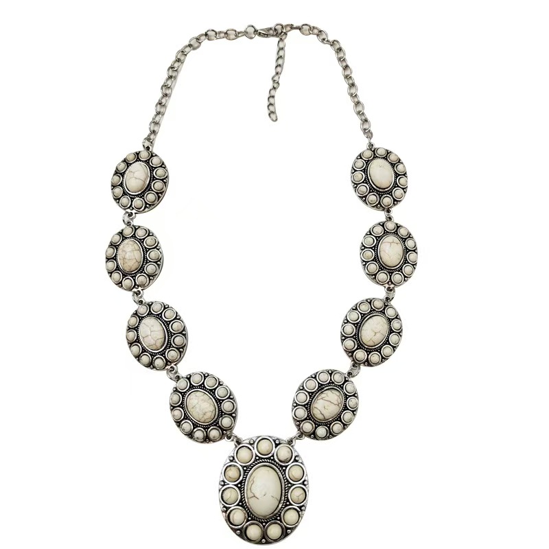 Vintage ethnic sunflower Bohemia Necklace