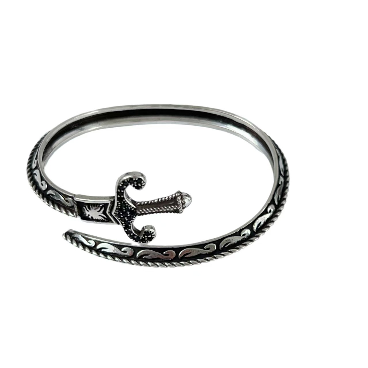 Sword-shape Adjustable Brass Bracelet
