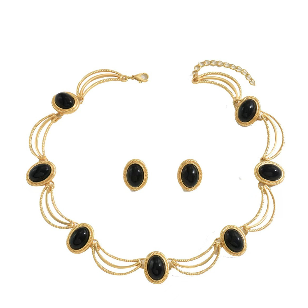 Vintage Court Style Necklace and Earring Set