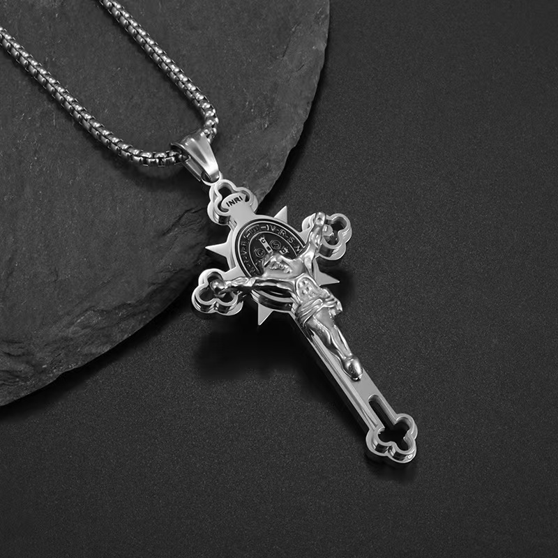 Men's Stainless Steel Cross Necklace