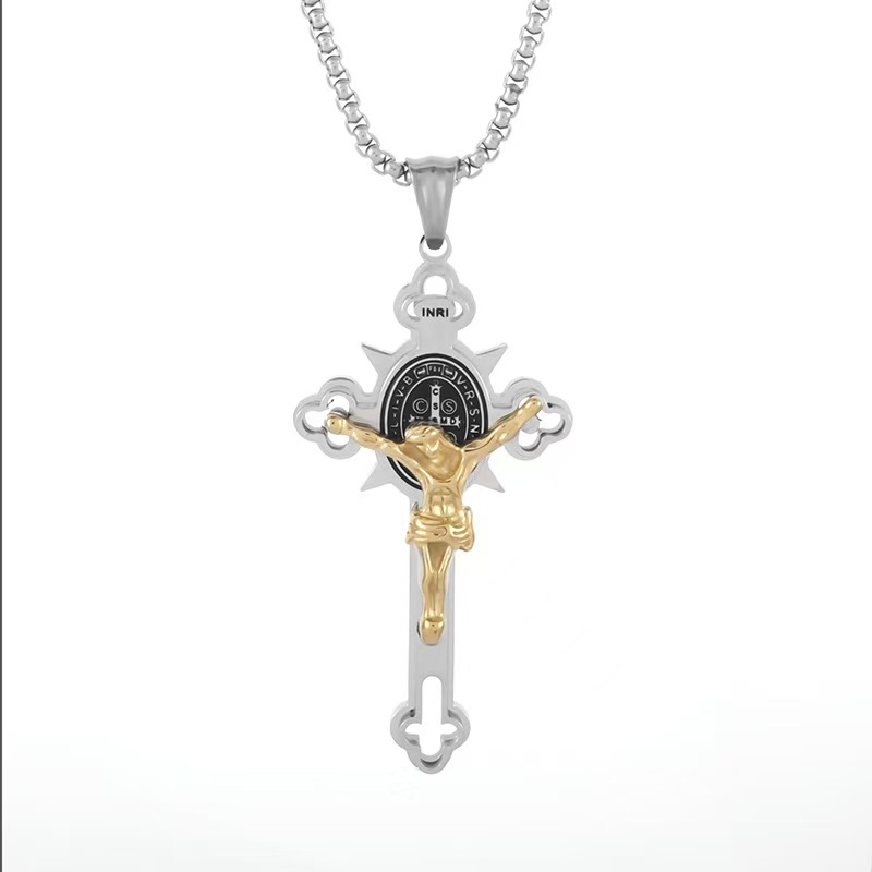 Men's Stainless Steel Cross Necklace
