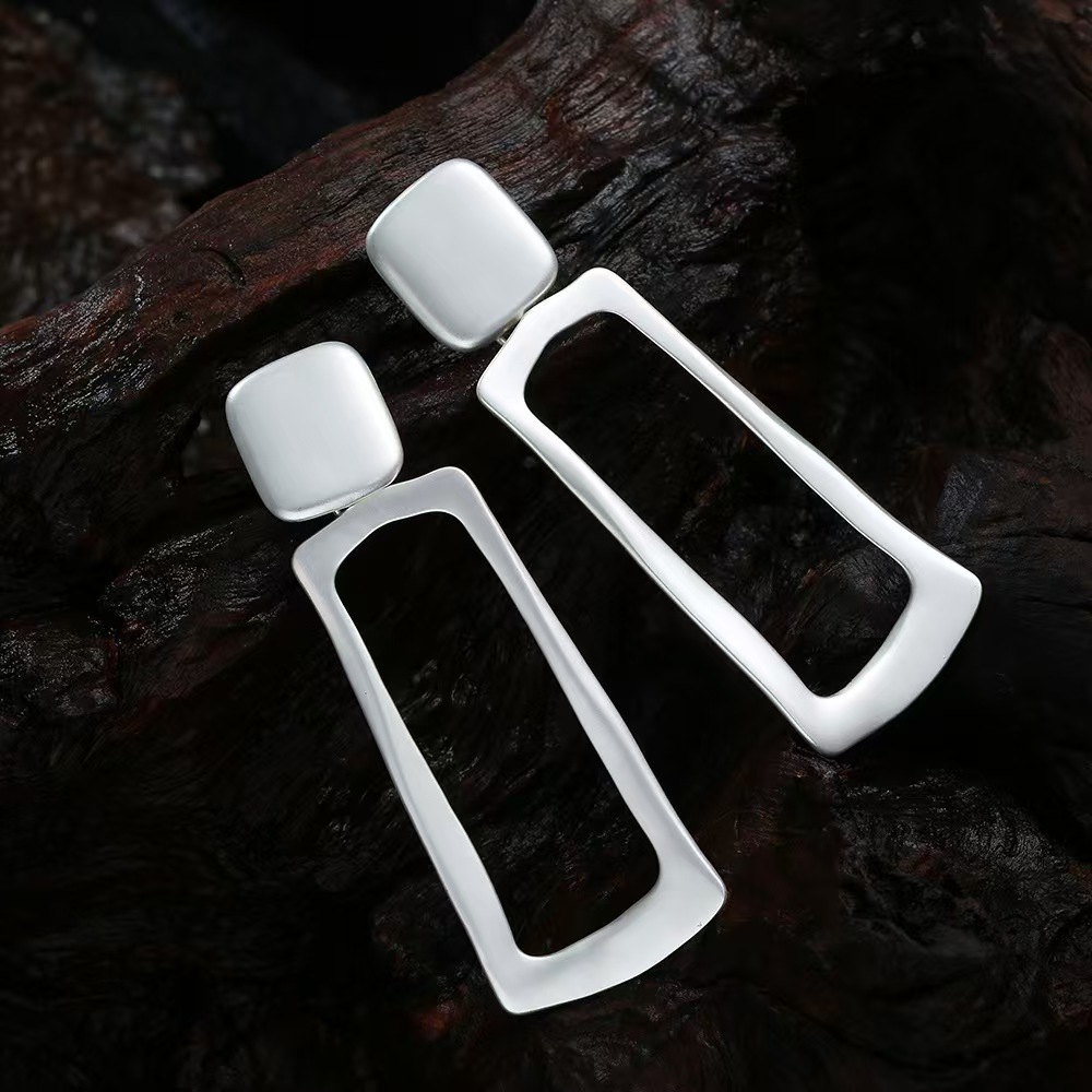 Bold Geometric Drop Earrings 