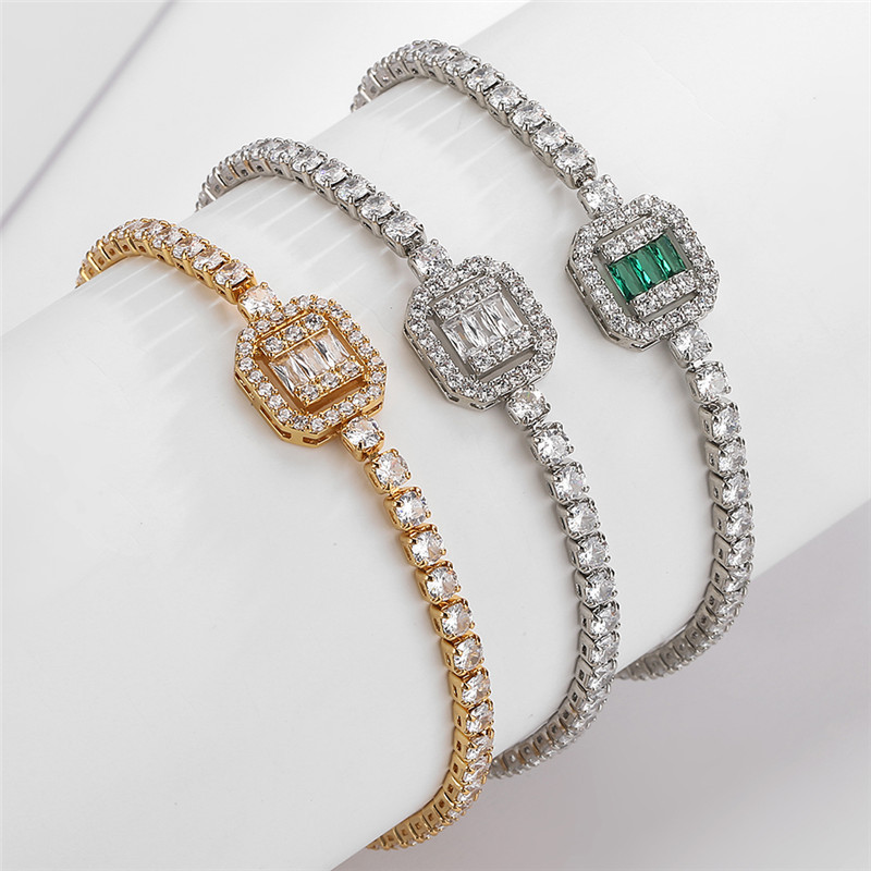 European and American-inspired fashion zircon bracelet 