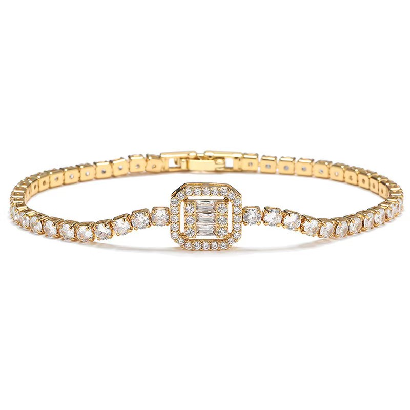 European and American-inspired fashion zircon bracelet 